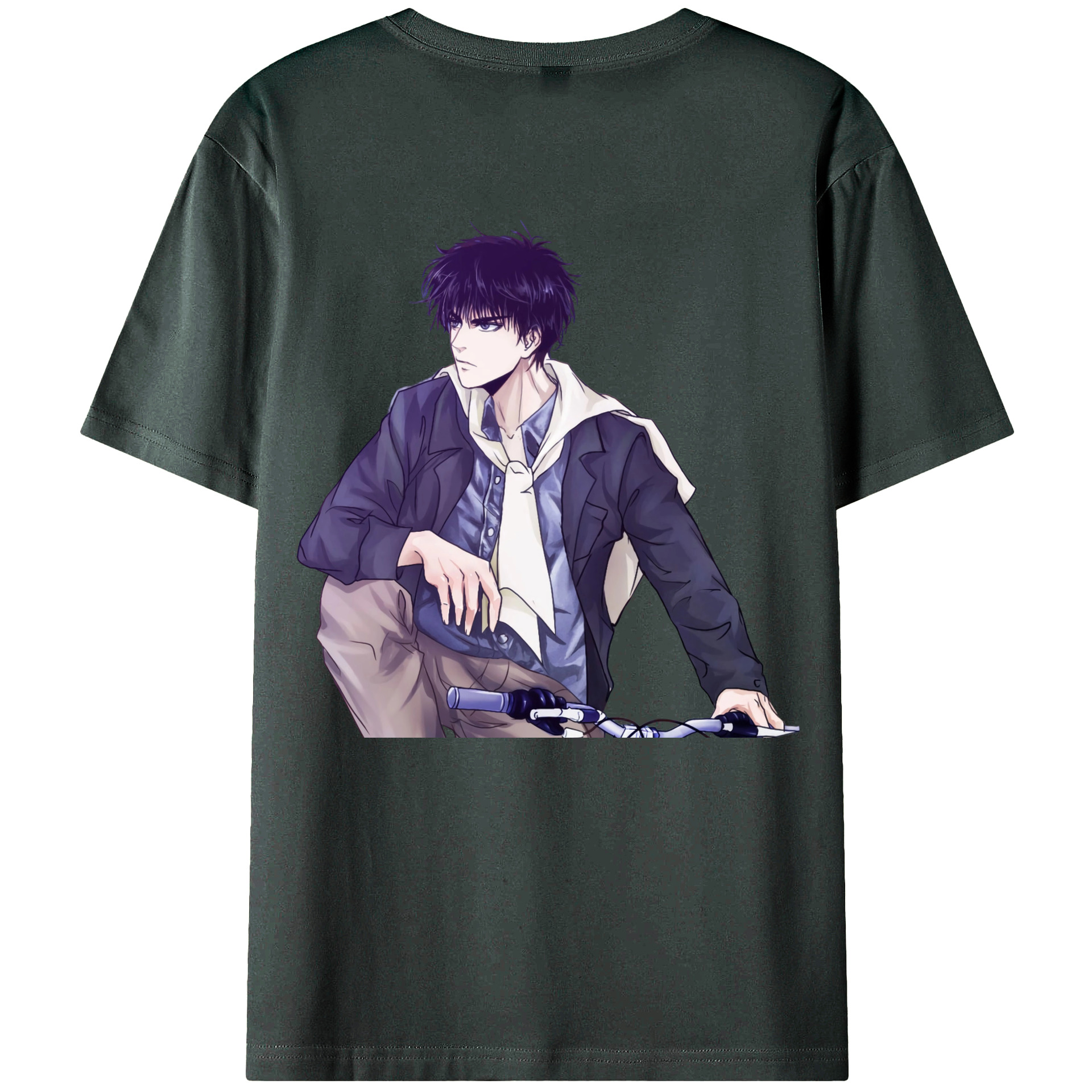 （画像用） SLAM DUNK／スラムダンク 綿100％ メンズ半袖Tシャツ（バックプリント） 通気性